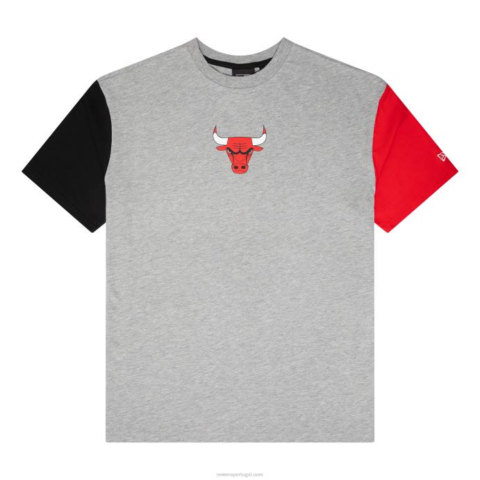 FFTN3000 New Era chicago bulls nba paris games camiseta cinza