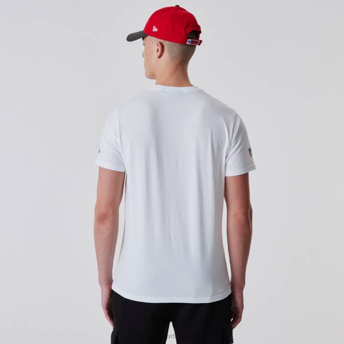 FFTN3001 New Era tampa bay buccaneers camiseta branca com logotipo da equipe nfl