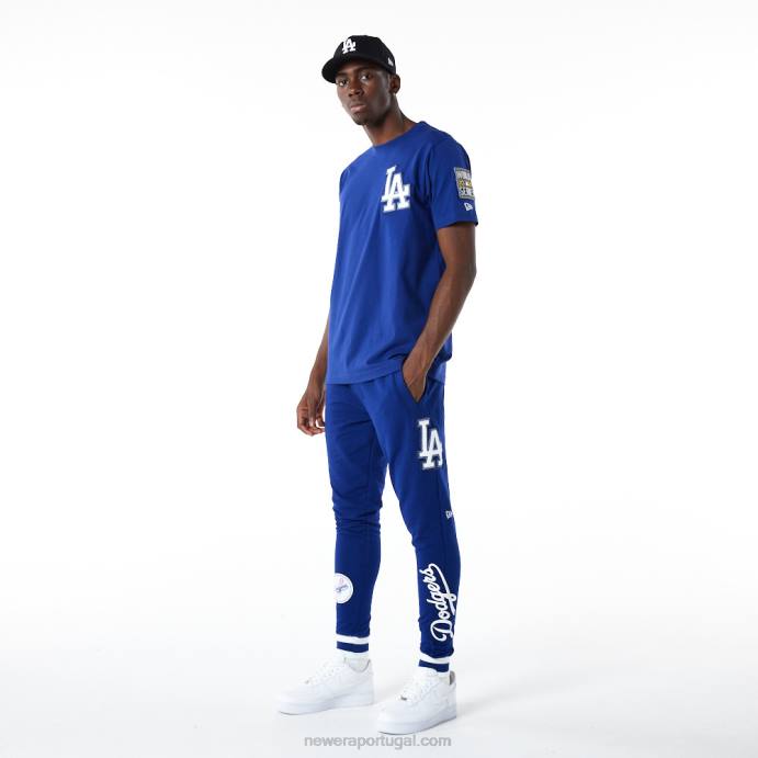 FFTN3002 New Era camiseta azul escuro la dodgers mlb logo select