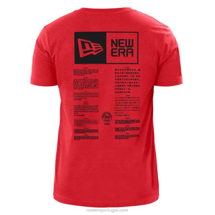 FFTN3003 New Era Kanas City Chiefs x Alpha Industries camiseta vermelha