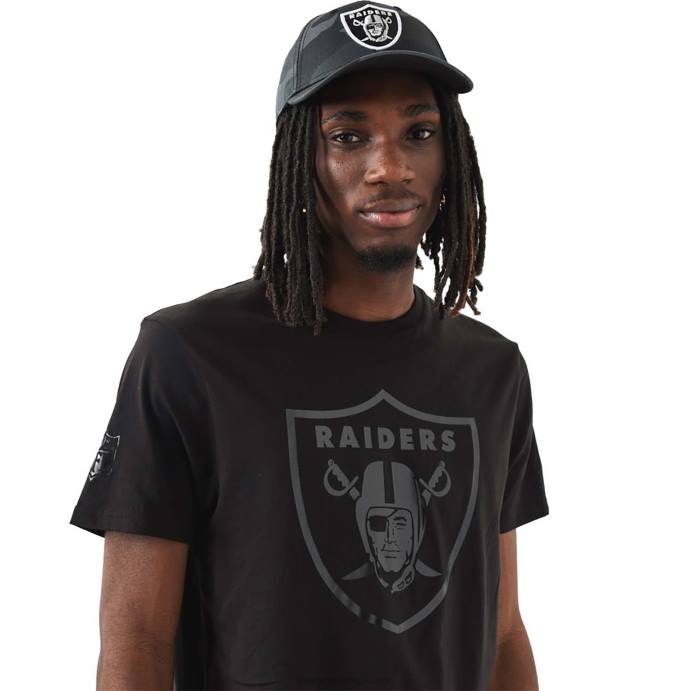 FFTN3005 New Era camiseta las vegas raiders nfl foil preta