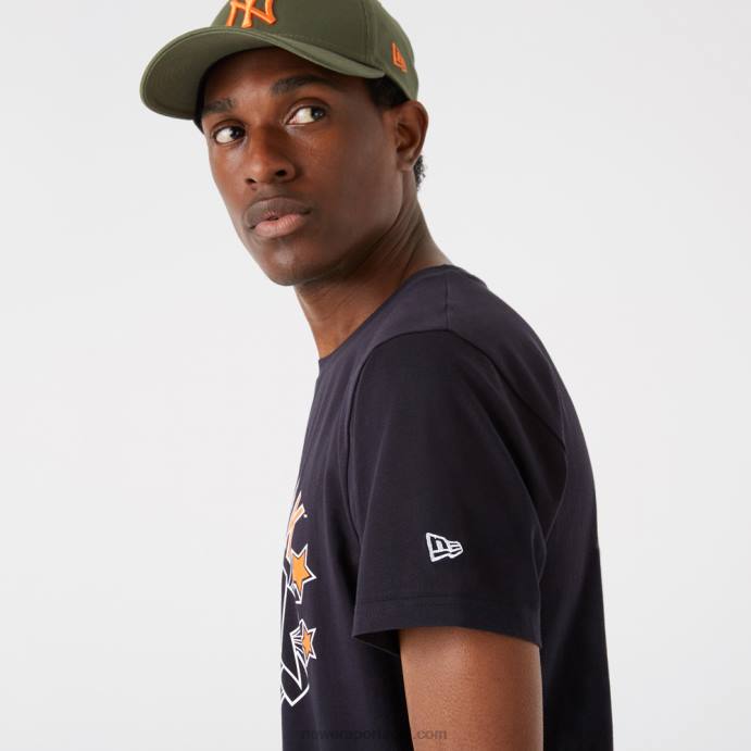 FFTN3007 New Era t-shirt New York Yankees estampado azul marinho