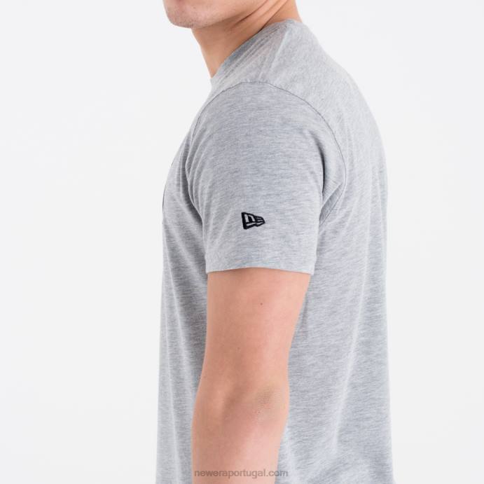 FFTN3010 New Era la clippers camiseta cinza com logo do time da nba