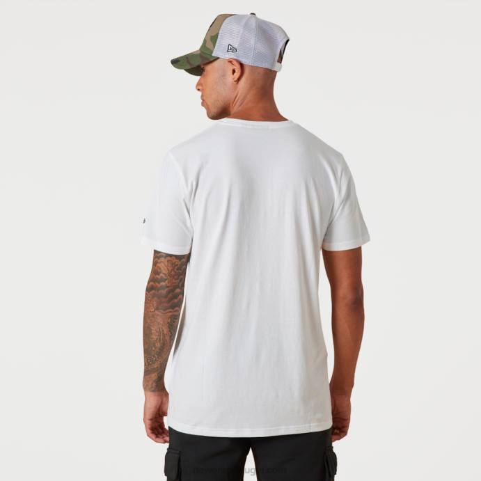 FFTN3020 New Era camiseta branca chicago bulls nba wordmark