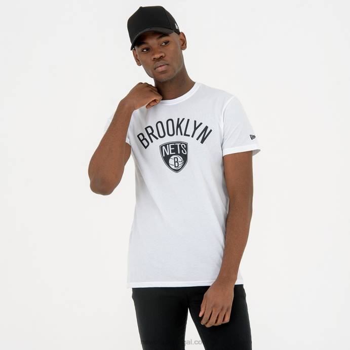FFTN3023 New Era camiseta branca do brooklyn nets