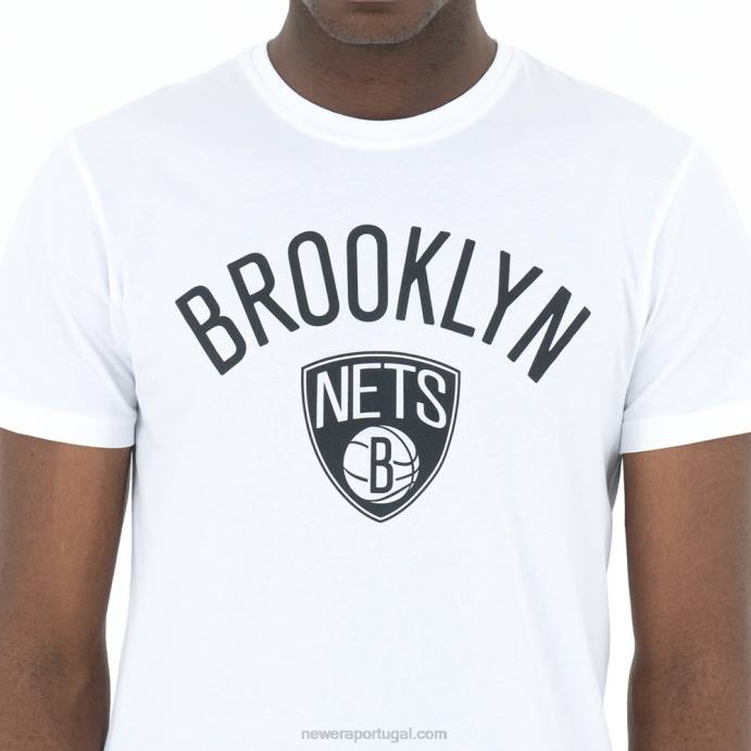 FFTN3023 New Era camiseta branca do brooklyn nets