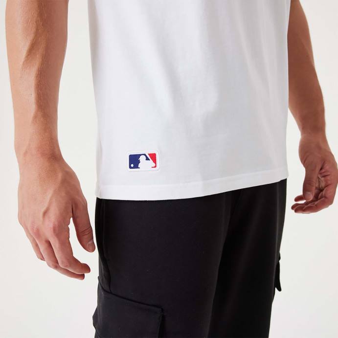 FFTN3027 New Era camiseta branca essencial la dodgers mlb league