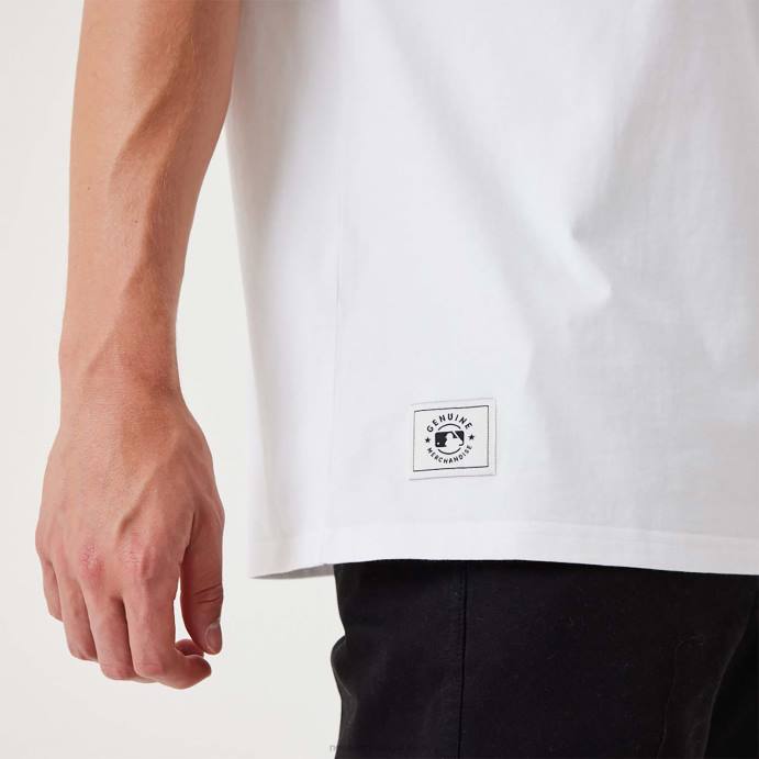 FFTN3028 New Era camiseta oversized branca chicago white sox mlb Heritage