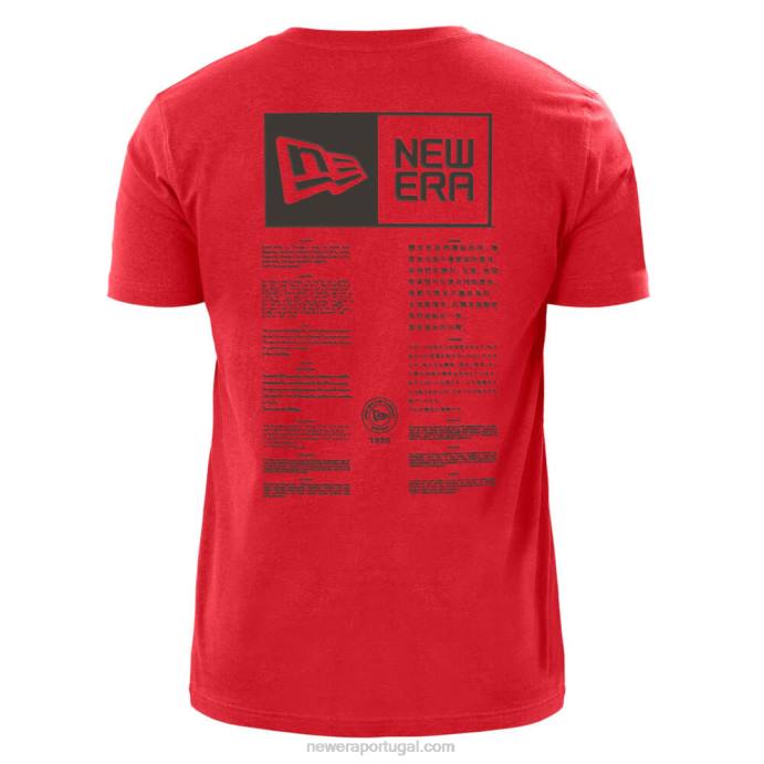 FFTN3031 New Era Tampa Bay Buccaneers x Alpha Industries camiseta vermelha