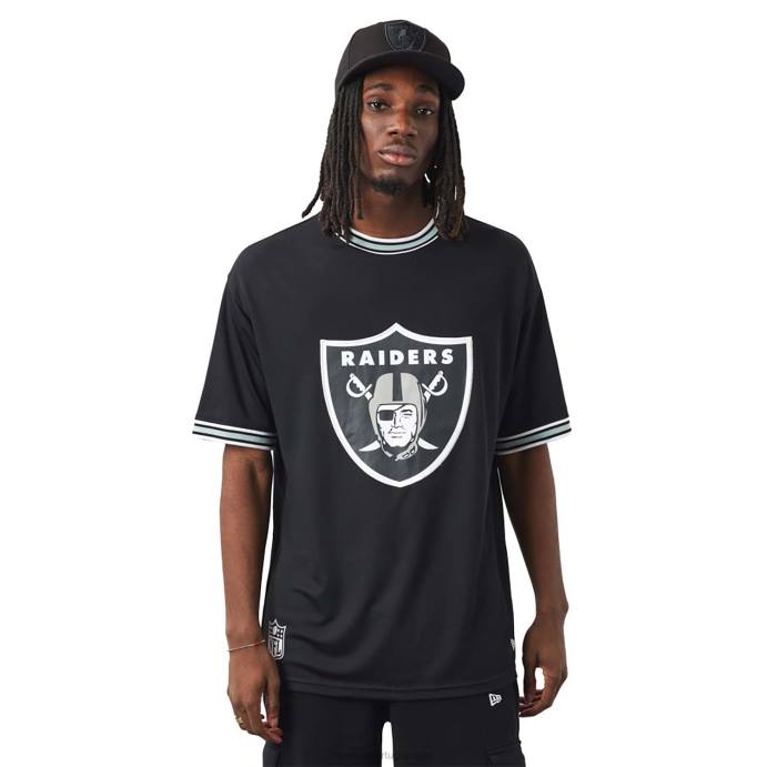 FFTN3033 New Era camiseta preta las vegas raiders nfl team logo