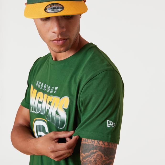 FFTN3034 New Era camiseta green bay packers nfl team fade green