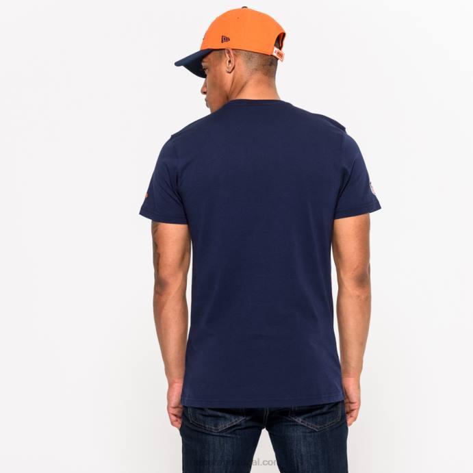 FFTN3036 New Era camiseta azul com logo do time denver broncos
