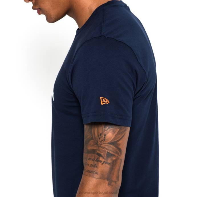 FFTN3036 New Era camiseta azul com logo do time denver broncos