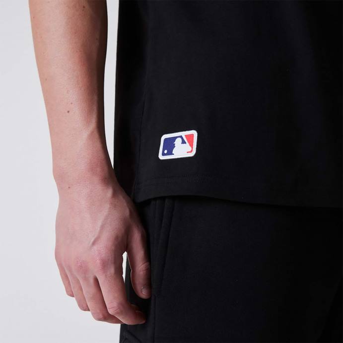 FFTN3041 New Era camiseta oversized preta la dodgers mlb league essentials