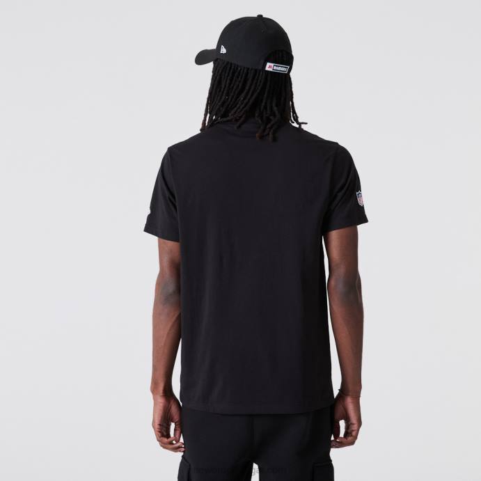 FFTN3043 New Era camiseta preta las vegas raiders nfl team