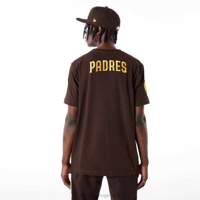 FFTN3044 New Era San Diego Padres MLB Logo Select Camiseta Marrom
