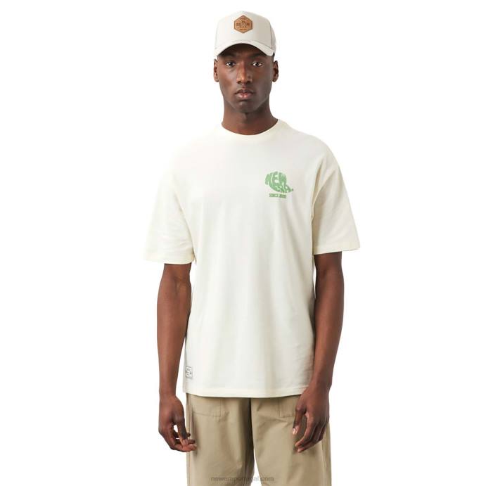 FFTN3046 New Era camiseta branca com logo floc off