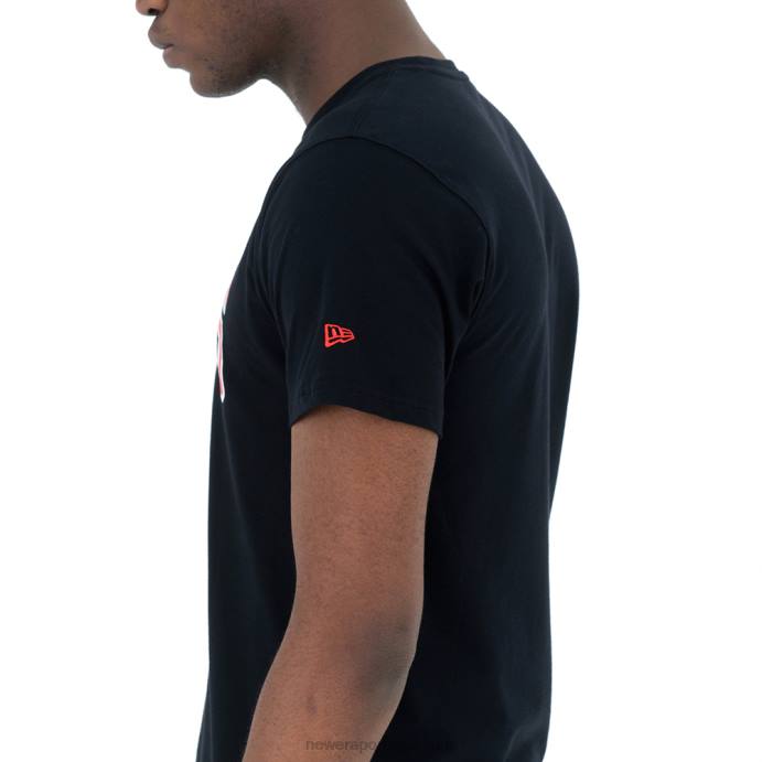 FFTN3051 New Era camiseta preta chicago bulls