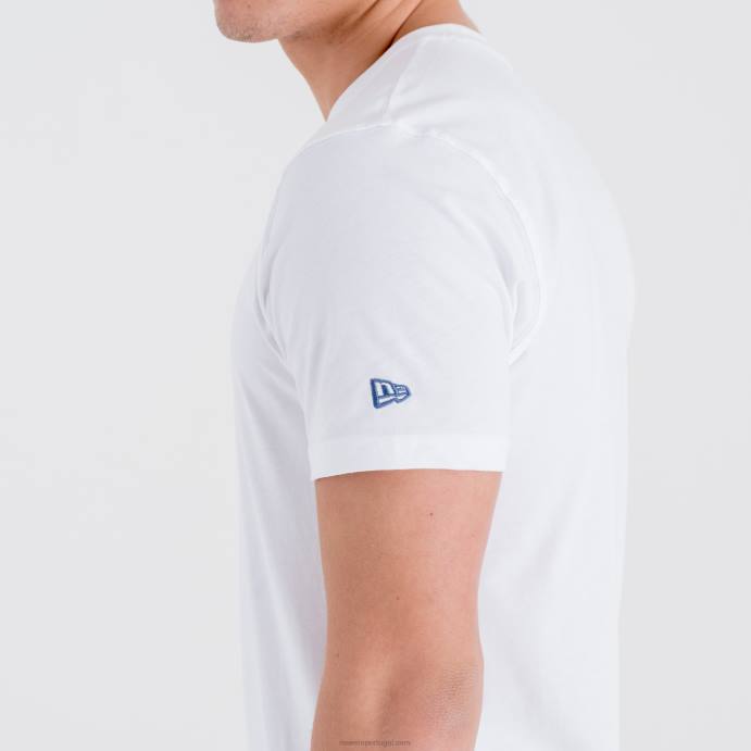 FFTN3052 New Era camiseta branca com logotipo do time da nba do minnesota Timberwolves