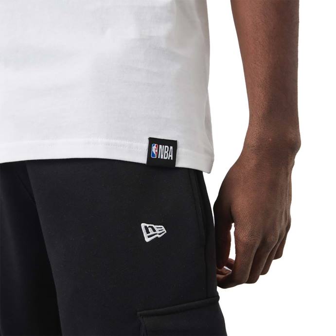 FFTN3058 New Era camiseta branca chicago bulls nba script