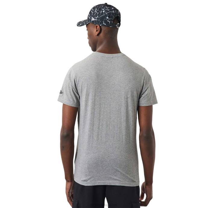 FFTN3060 New Era t-shirt cinza com preenchimento de logo do new york yankees