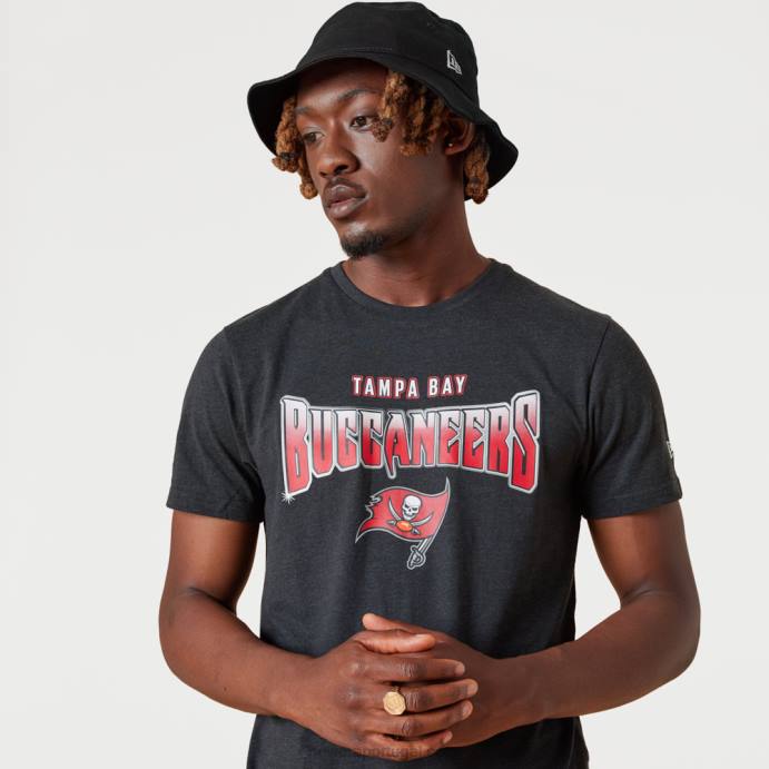 FFTN3062 New Era camiseta cinza fade da equipe da nfl tampa bay buccaneers