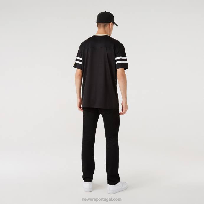 FFTN3063 New Era New Orleans Saints camisa oversized preta