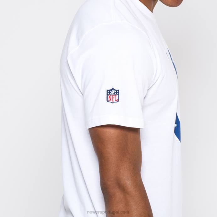 FFTN3064 New Era camiseta branca com logo do time indianapolis colts