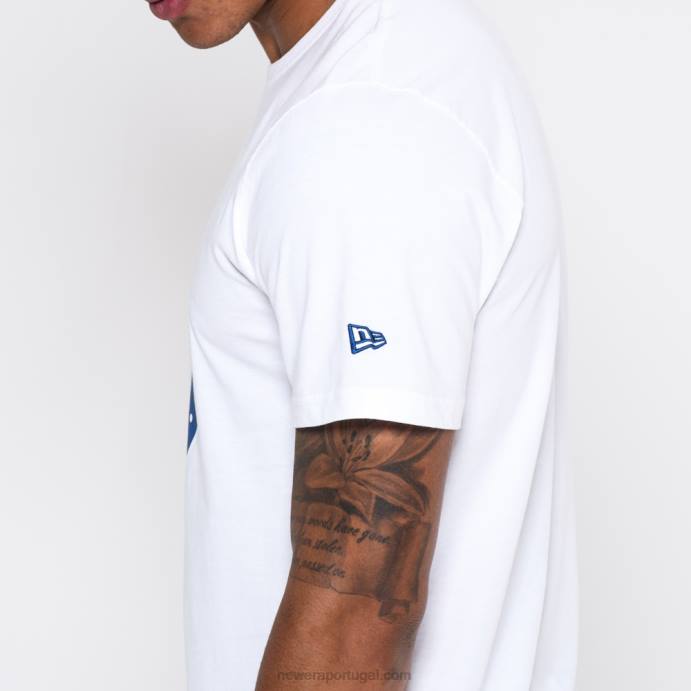 FFTN3064 New Era camiseta branca com logo do time indianapolis colts