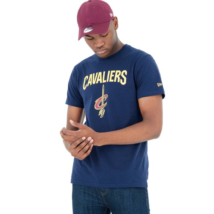 FFTN3065 New Era camiseta cleveland cavaliers nba logo azul