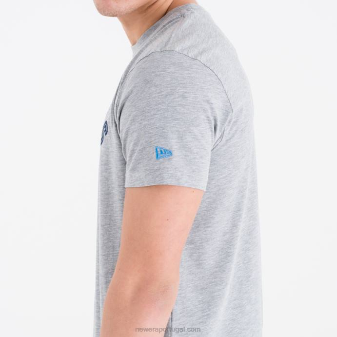 FFTN3066 New Era Memphis grizzlies camiseta cinza com logo do time da nba