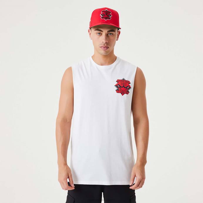 FFTN3067 New Era blusa branca do campeonato da nba dos touros de chicago