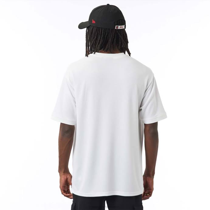 FFTN3072 New Era camiseta branca chicago bulls nba script