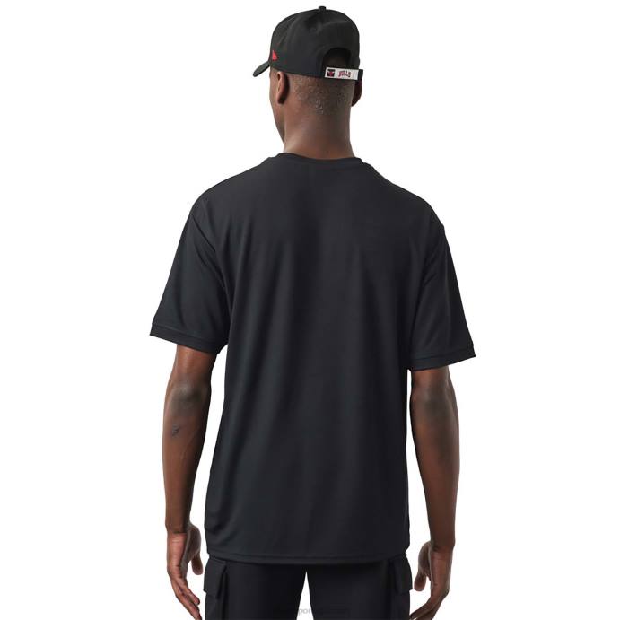 FFTN3086 New Era camiseta preta Chicago Bulls nba script