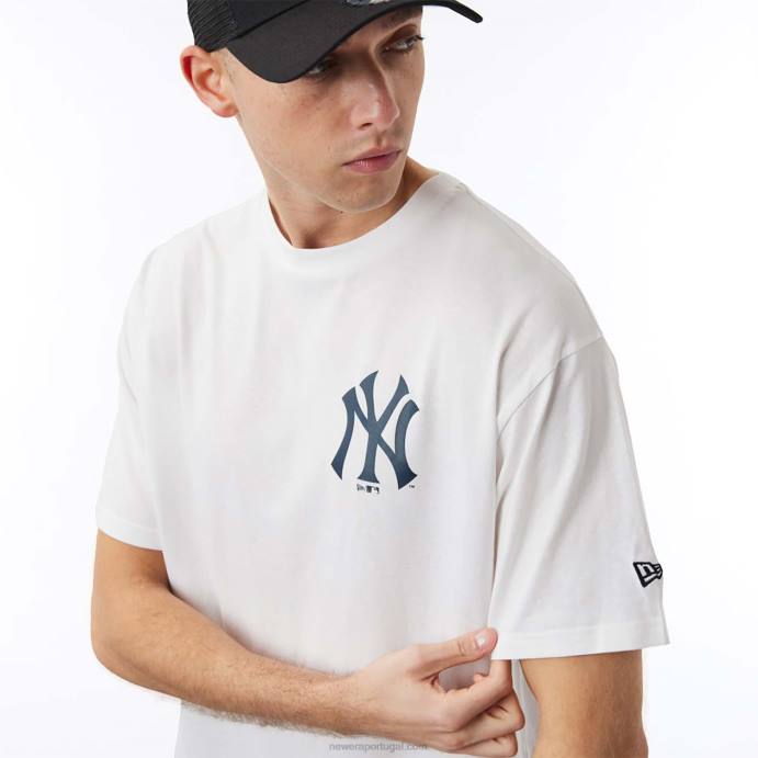 FFTN3088 New Era New York Yankees MLB City Camiseta oversized branca com estampa