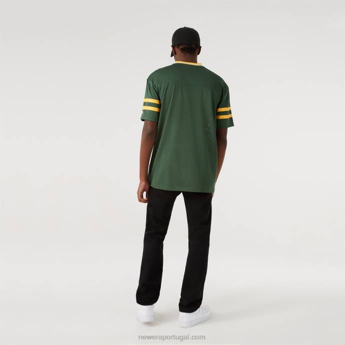 FFTN3091 New Era Green Bay Packers camisa cáqui oversized