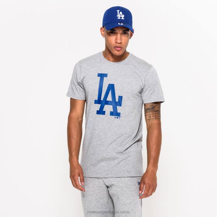 FFTN3092 New Era camiseta cinza la dodgers