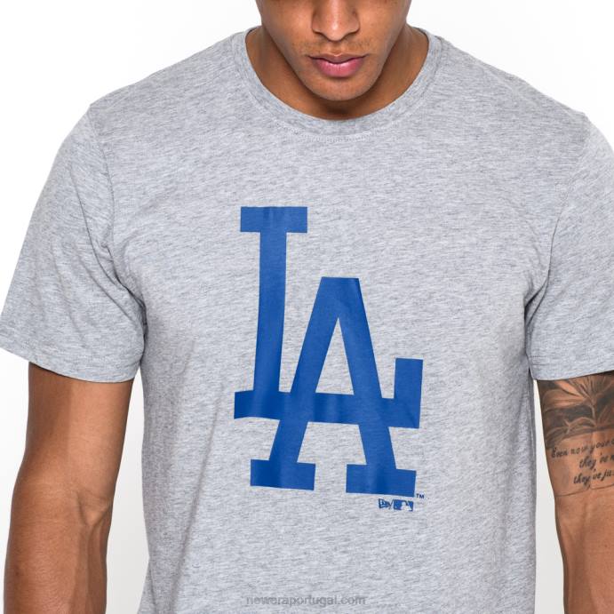 FFTN3092 New Era camiseta cinza la dodgers