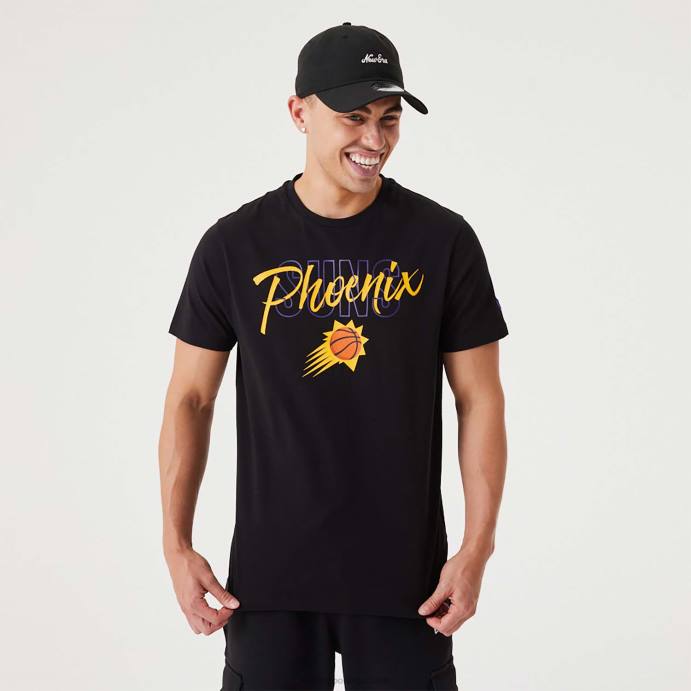FFTN3096 New Era camiseta preta phoenix suns nba script