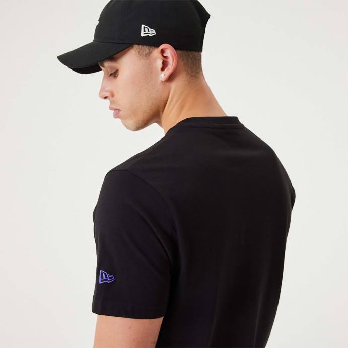 FFTN3096 New Era camiseta preta phoenix suns nba script