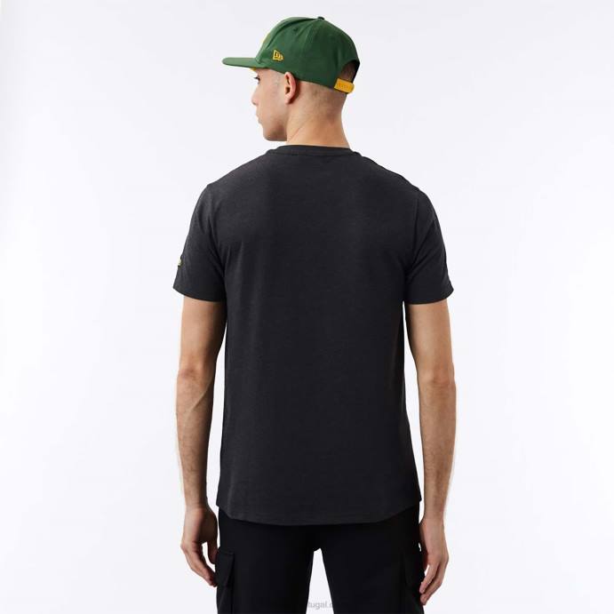 FFTN3103 New Era Green Bay Packers nfl script t-shirt cinza escuro