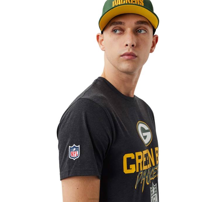 FFTN3103 New Era Green Bay Packers nfl script t-shirt cinza escuro