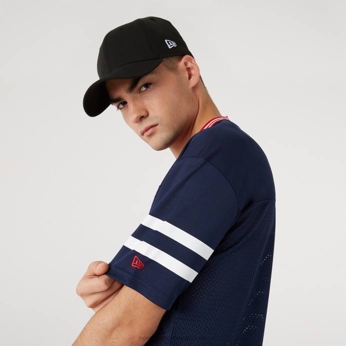 FFTN3105 New Era New England Patriots oversized camisa azul