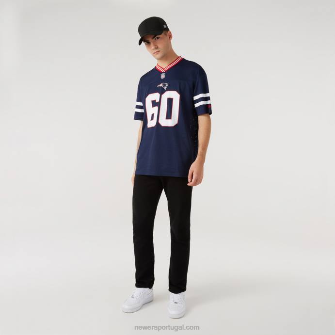 FFTN3105 New Era New England Patriots oversized camisa azul