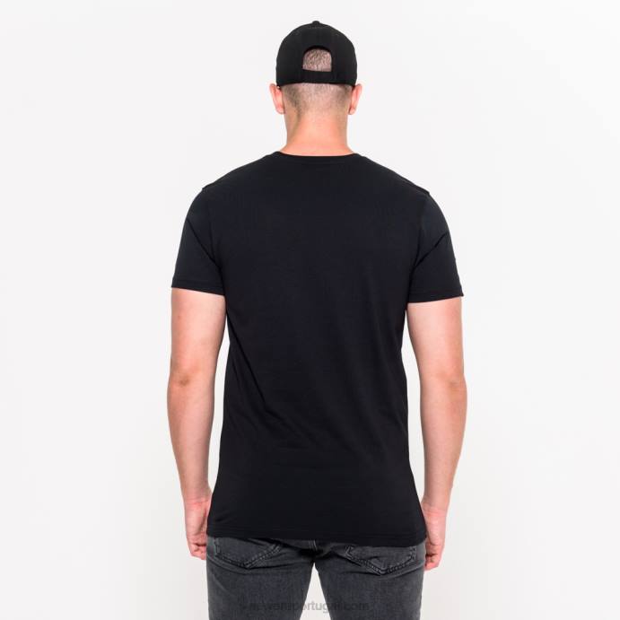 FFTN3106 New Era camiseta preta com logo da equipe kansas city chiefs