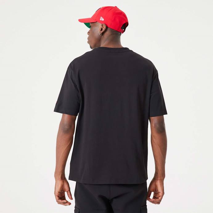 FFTN3110 New Era chicago nba drip logo bulls camiseta preta