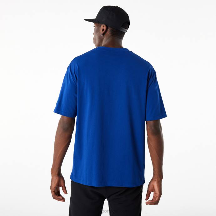 FFTN3114 New Era camiseta oversized azul essencial da new york yankees league