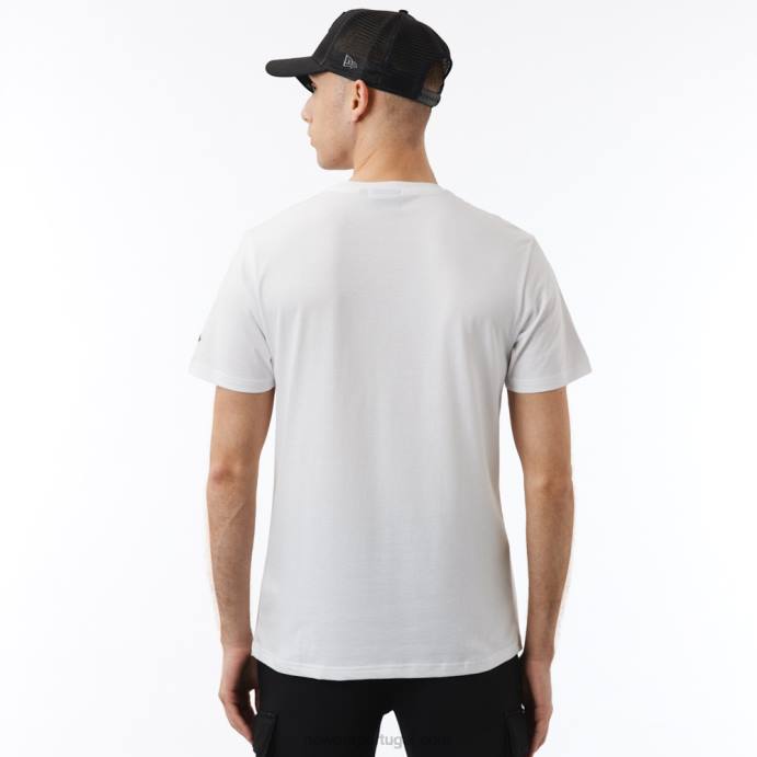FFTN3116 New Era chicago bulls nba t-shirt branca com estampa hoop