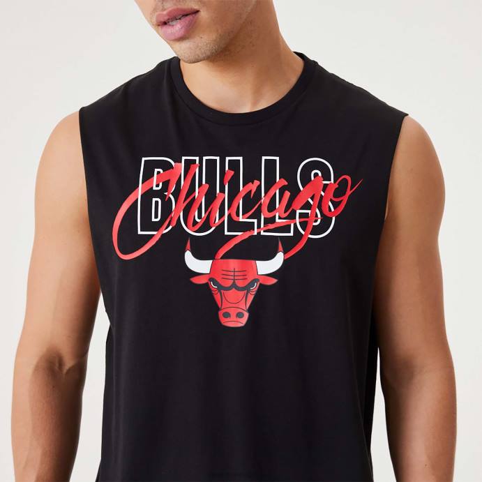 FFTN3121 New Era chicago bulls nba script essencial regata preta