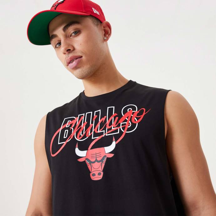 FFTN3121 New Era chicago bulls nba script essencial regata preta